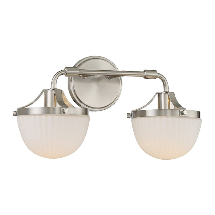 Savoy House Lighting One Meredith 2Lt Bath Vanity Light, Nickel