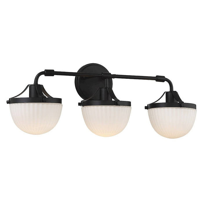 Savoy House Lighting One Meredith 3Lt Bath Vanity Light, Black