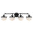 Savoy House Lighting One Meredith 4Lt Bath Vanity Light, Black - L8-3900-4-BK