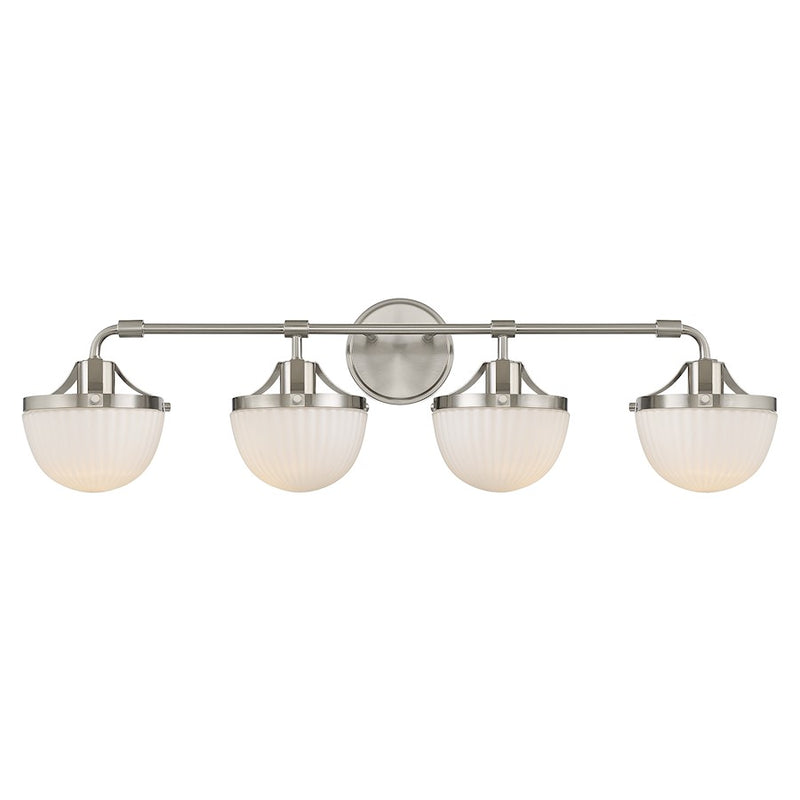 Savoy House Lighting One Meredith 4Lt Bath Vanity Light, Nickel