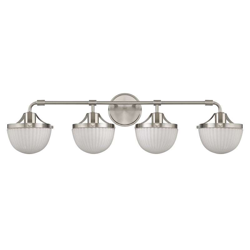 Savoy House Lighting One Meredith 4Lt Bath Vanity Light, Nickel