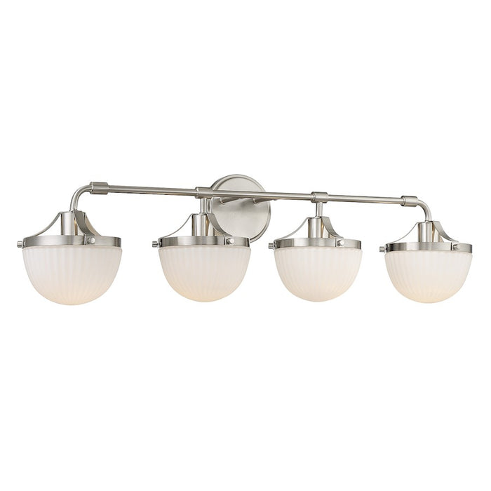 Savoy House Lighting One Meredith 4Lt Bath Vanity Light, Nickel