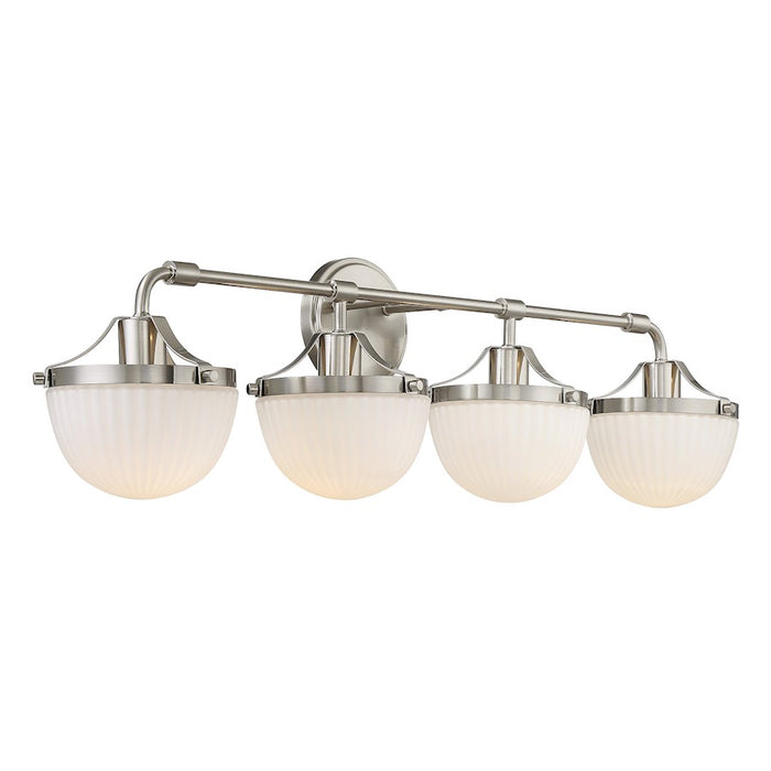 Savoy House Lighting One Meredith 4Lt Bath Vanity Light, Nickel