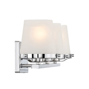 Savoy House Klein 24in 3-Light Vanity Light | Modern Polished Chrome and Seeded Frosted Glass | Bathroom Vanity & Powder Room | Model L8-5250-3-11