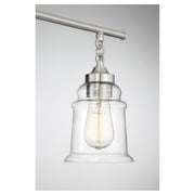 Savoy House Fuller 24in 3-Light Vanity Light | Vintage Satin Nickel and Clear Glass | Bathroom Vanity | 24 x 6.75 x 11 in | Model L8-8055-3-SN