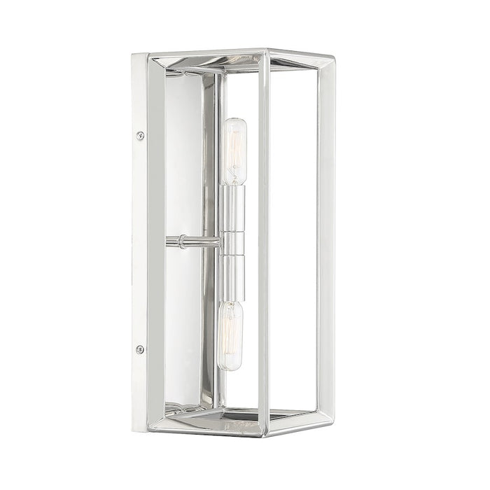 Savoy House Lighting One Richland 2Lt Wall Sconce, Nickel