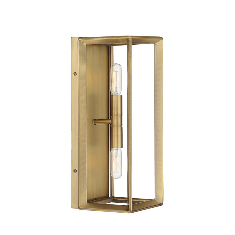 Savoy House Lighting One Richland 2Lt Wall Sconce, Brass