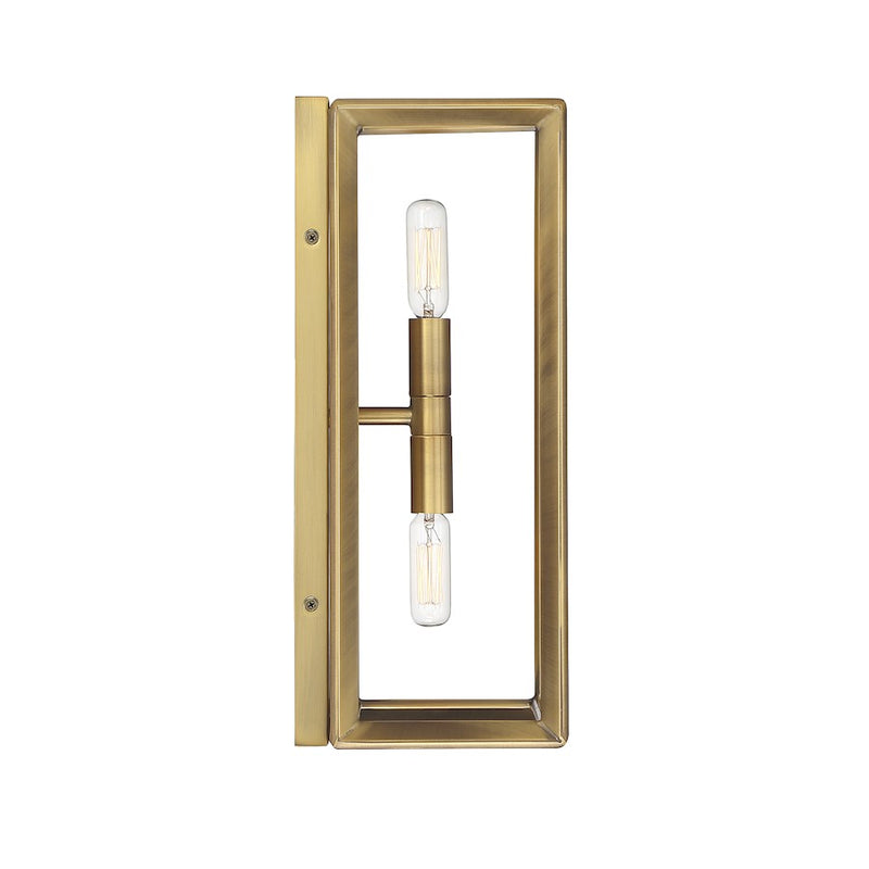 Savoy House Lighting One Richland 2Lt Wall Sconce, Brass