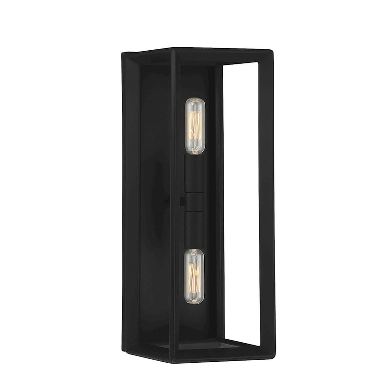 Savoy House Lighting One Richland 2Lt Wall Sconce, Black