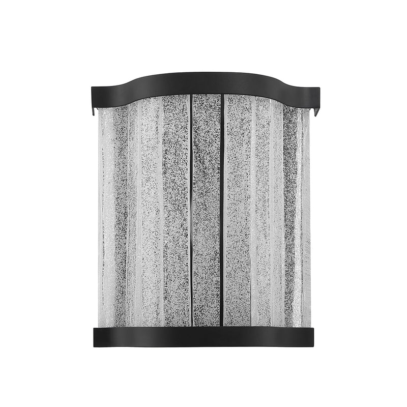 Savoy House Parkside 8in 1-Light Wall Sconce | Vintage Matte Black and Antique Glass | Bedroom & Hallway Accent Light | Model L9-2900-1-89