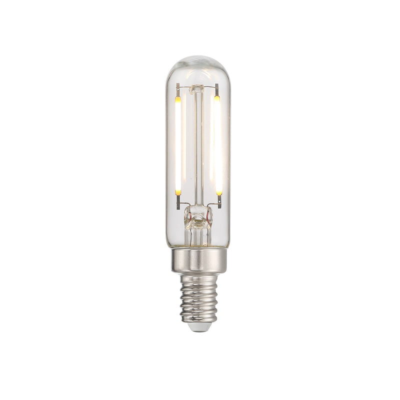 Savoy House T6 3.38in 1-Light LED Bulb | Clear Glass Dimmable | Damp Rated Indoor & Covered Patio | 338 Lumens 3000K 90+ CRI | Model LA1T6C23E12D