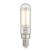 Savoy House T6 3.38in 1-Light LED Bulb | Clear Glass Dimmable | Damp Rated Indoor & Covered Patio | 473 Lumens 3000K 90+ CRI | Model LA1T6C43E12D