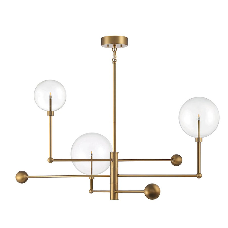 Savoy Meridian 3 Light Chandelier