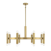 Savoy House 16-Light Chandelier, Natural Brass - M100103NB