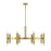 Savoy House 16-Light Chandelier, Natural Brass