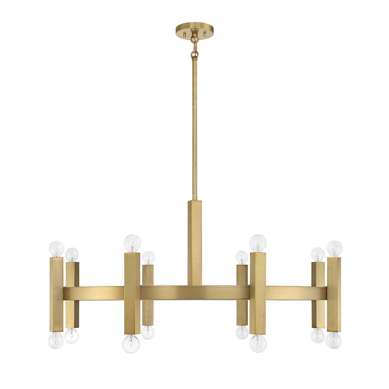 Meridian Contemporary 16 Light Chandelier