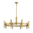 Savoy House 16-Light Chandelier, Natural Brass