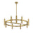 Savoy House 16-Light Chandelier, Natural Brass