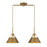 Meridian Vintage 2 Light Linear Chandelier