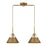 Meridian Vintage 2 Light Linear Chandelier