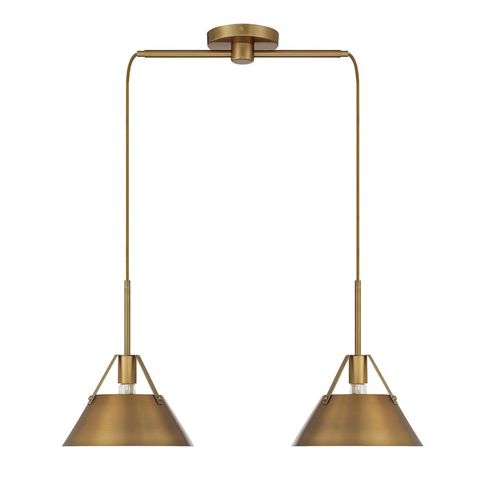 Meridian Vintage 2 Light Linear Chandelier