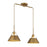 Meridian Vintage 2 Light Linear Chandelier