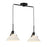 Meridian Vintage 2 Light Linear Chandelier