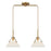 Savoy House 2-Light 16" Linear Chandelier, Natural Brass - M100108NB