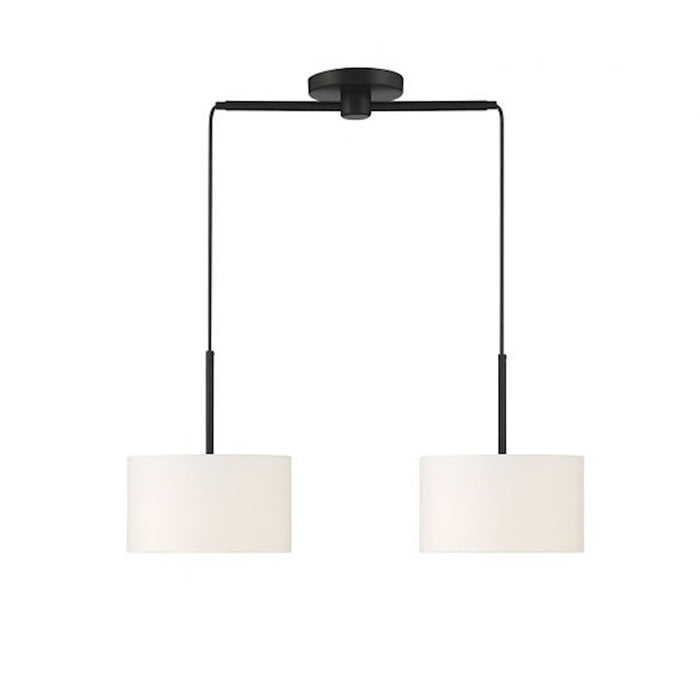 Meridian Vintage 2 Light 14" Linear Chandelier