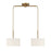 Meridian Vintage 2 Light 14" Linear Chandelier