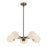 Savoy House 5-Light 5" Chandelier, Oil Rubbed Bronze/Natural Brass - M10011-79