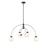 Savoy House 6-Light Chandelier, Matte Black/Polished Nickel - M100114MBKPN