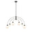 Savoy House 6-Light Chandelier, Matte Black/Polished Nickel