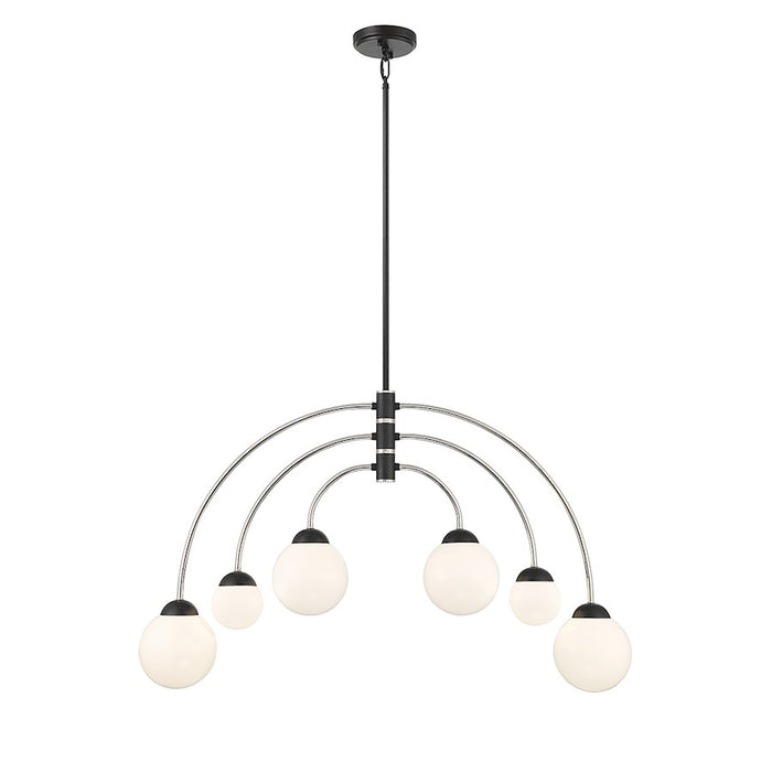 Savoy Meridian 6 Light Chandelier, Black