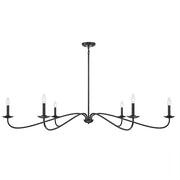 Savoy House 6-Light 62" Chandelier, Matte Black - M100119MBK