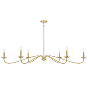 Savoy House 6-Light 62" Chandelier, Natural Brass - M100119NB