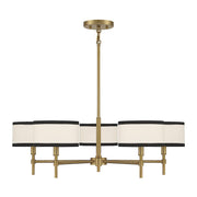 Savoy House 5-Light 30" Chandelier, Natural Brass - M10011NB