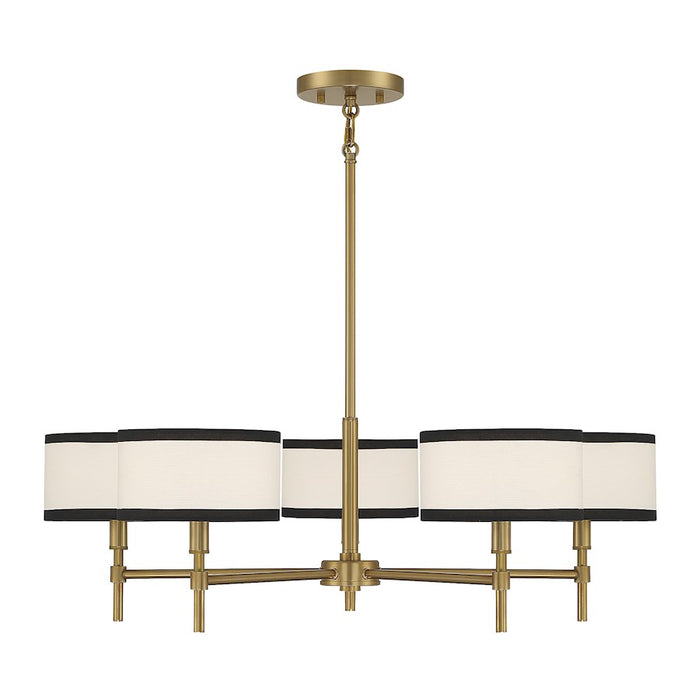 Savoy House 5-Light 30" Chandelier, Natural Brass - M10011NB