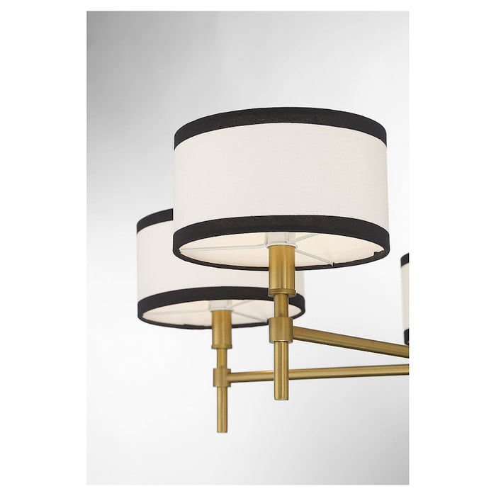 Savoy House 5-Light 30" Chandelier, Natural Brass