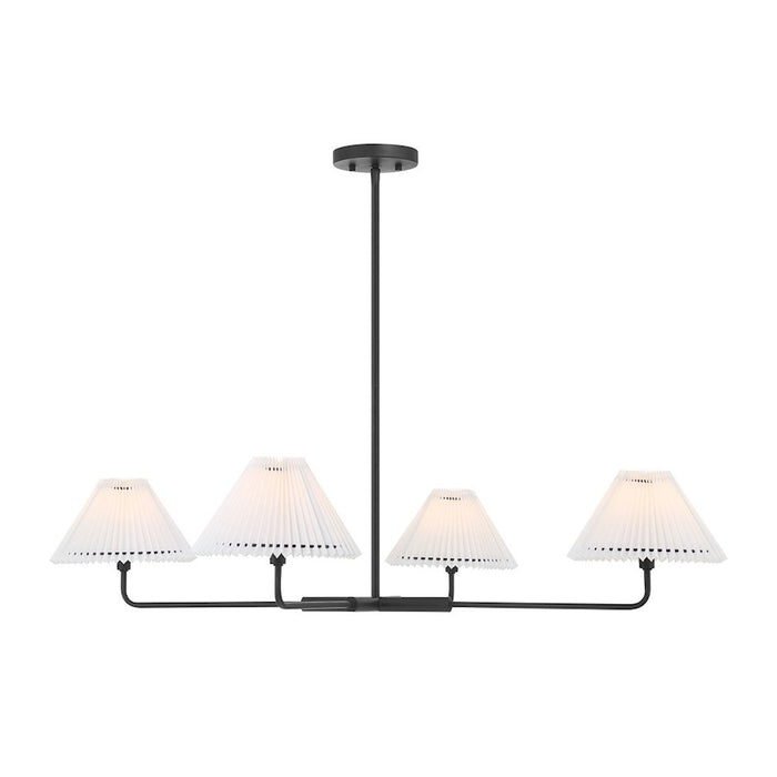 Savoy House 4-Light Chandelier, Matte Black - M100121MBK