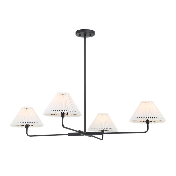 Savoy House 4-Light Chandelier, Matte Black