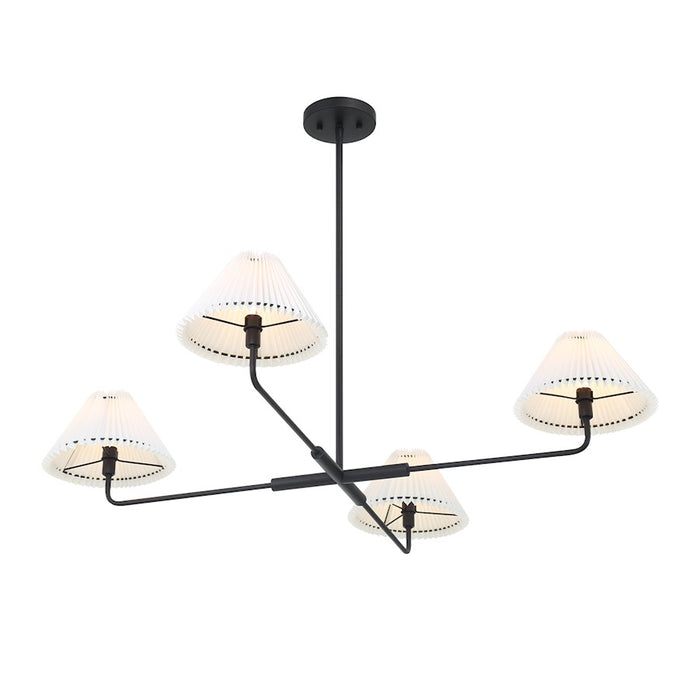 Savoy House 4-Light Chandelier, Matte Black