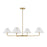 Savoy House 4-Light 12" Chandelier, Natural Brass