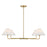 Savoy House 4-Light 12" Chandelier, Natural Brass