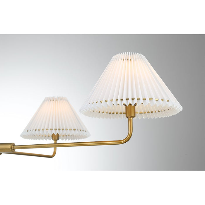 Savoy House 4-Light 12" Chandelier, Natural Brass