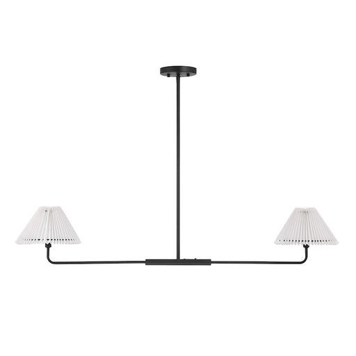 Savoy House 2-Light 11" Linear Chandelier, Matte Black