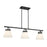 Savoy House Meridian 3Lt 8" Linear Chandelier, Black - M100125MBK