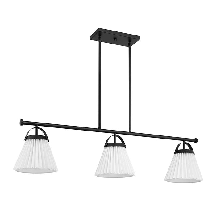 Savoy House Meridian 3Lt 8" Linear Chandelier, Black