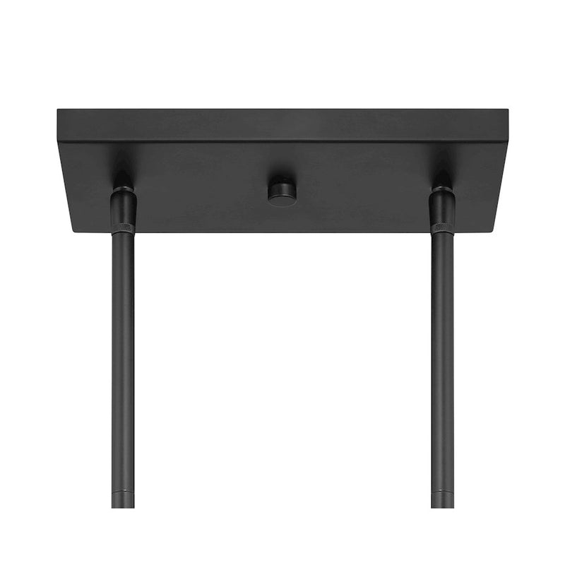 Savoy House Meridian 3Lt 8" Linear Chandelier, Black