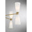 Savoy House Meridian 8Lt Chandelier, Natural Brass/White Fluted